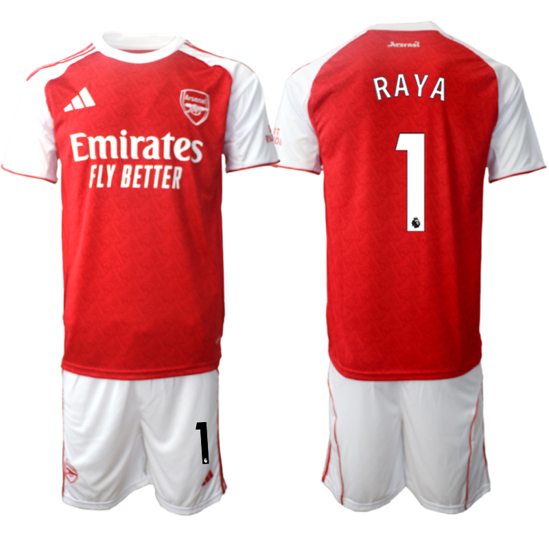 Men 2025-2026 Club Arsenal home red #1 Soccer Jersey 01